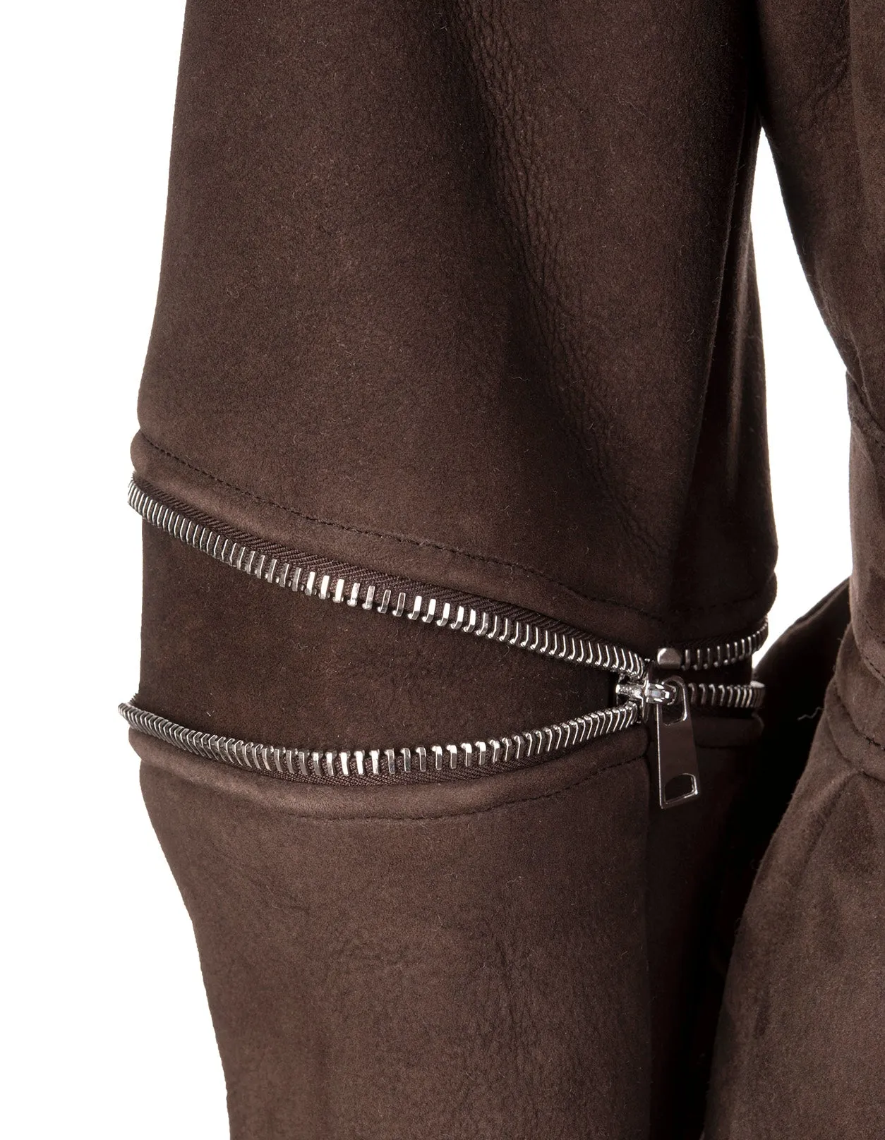 Alexander McQueen Shearling Detail Belted Jacket