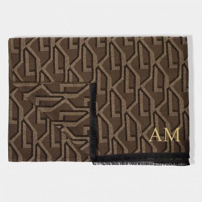 Brown Signature Scarf & Card Holder KLS531