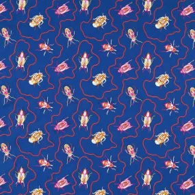 Harlequin X Sophie Robinson 'Jewel Beetles - Lapis' Fabric