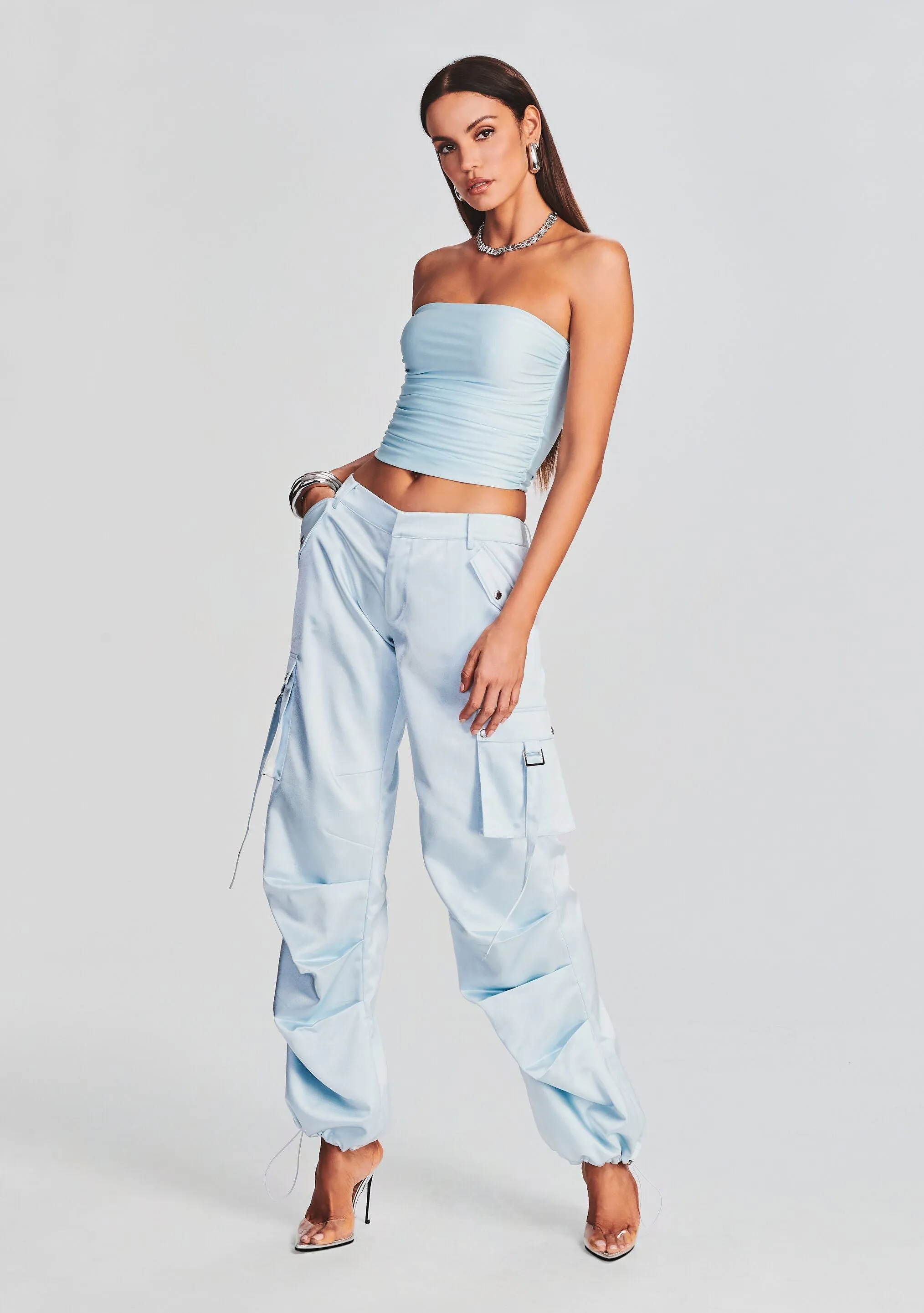 Lai Satin Cargo Pant