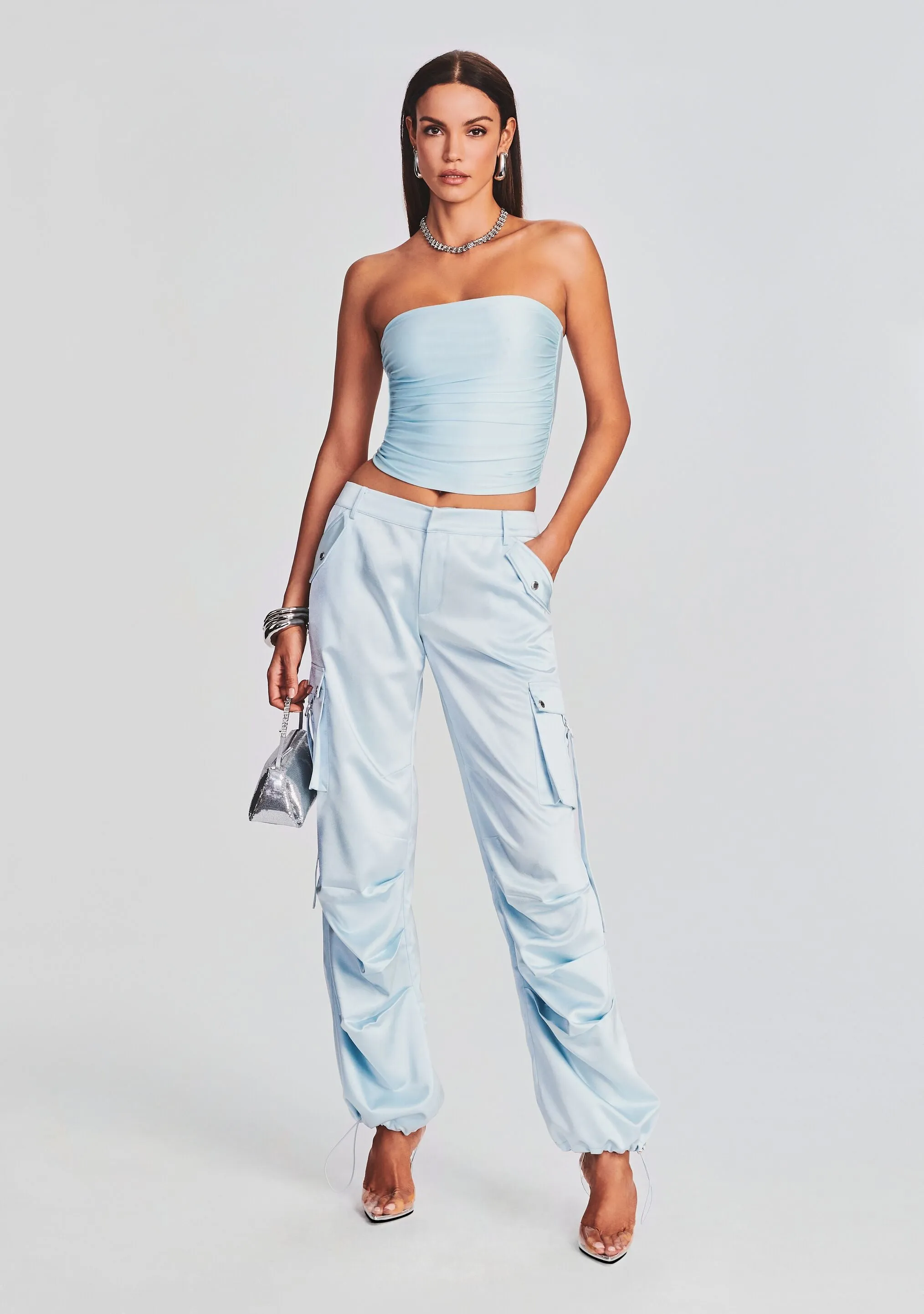 Lai Satin Cargo Pant
