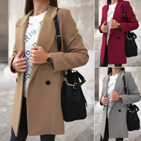 Long Woolen coat woman