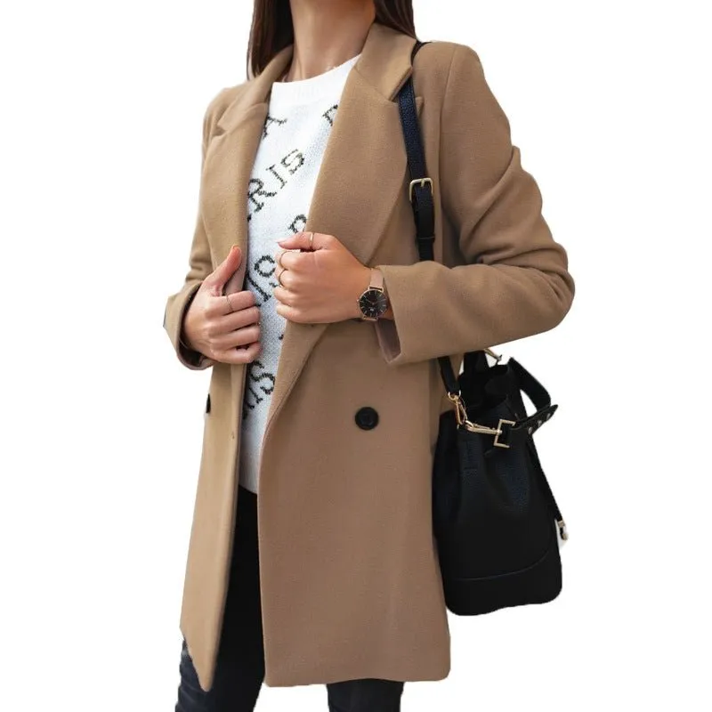 Long Woolen coat woman