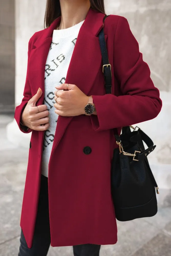 Long Woolen coat woman