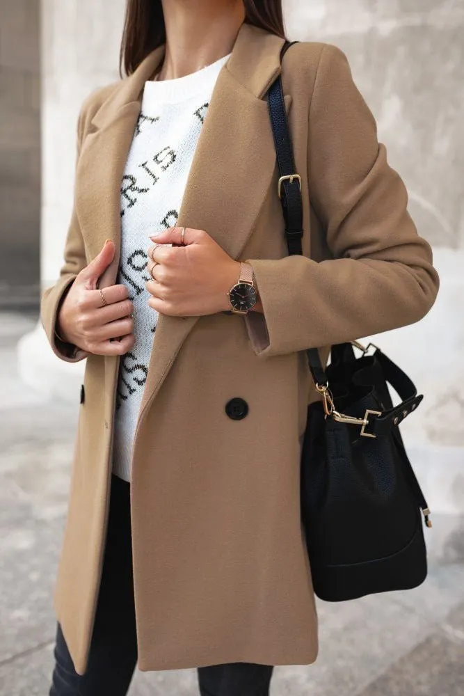 Long Woolen coat woman