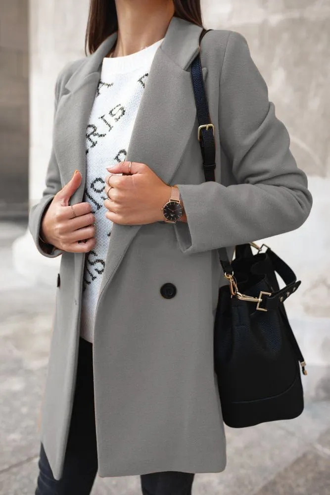 Long Woolen coat woman