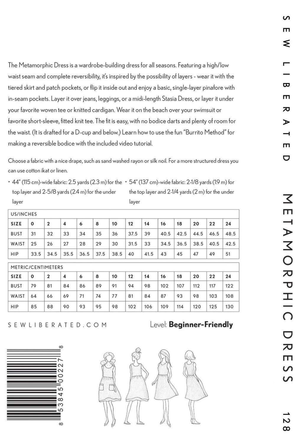 Metamorphic Dress pattern