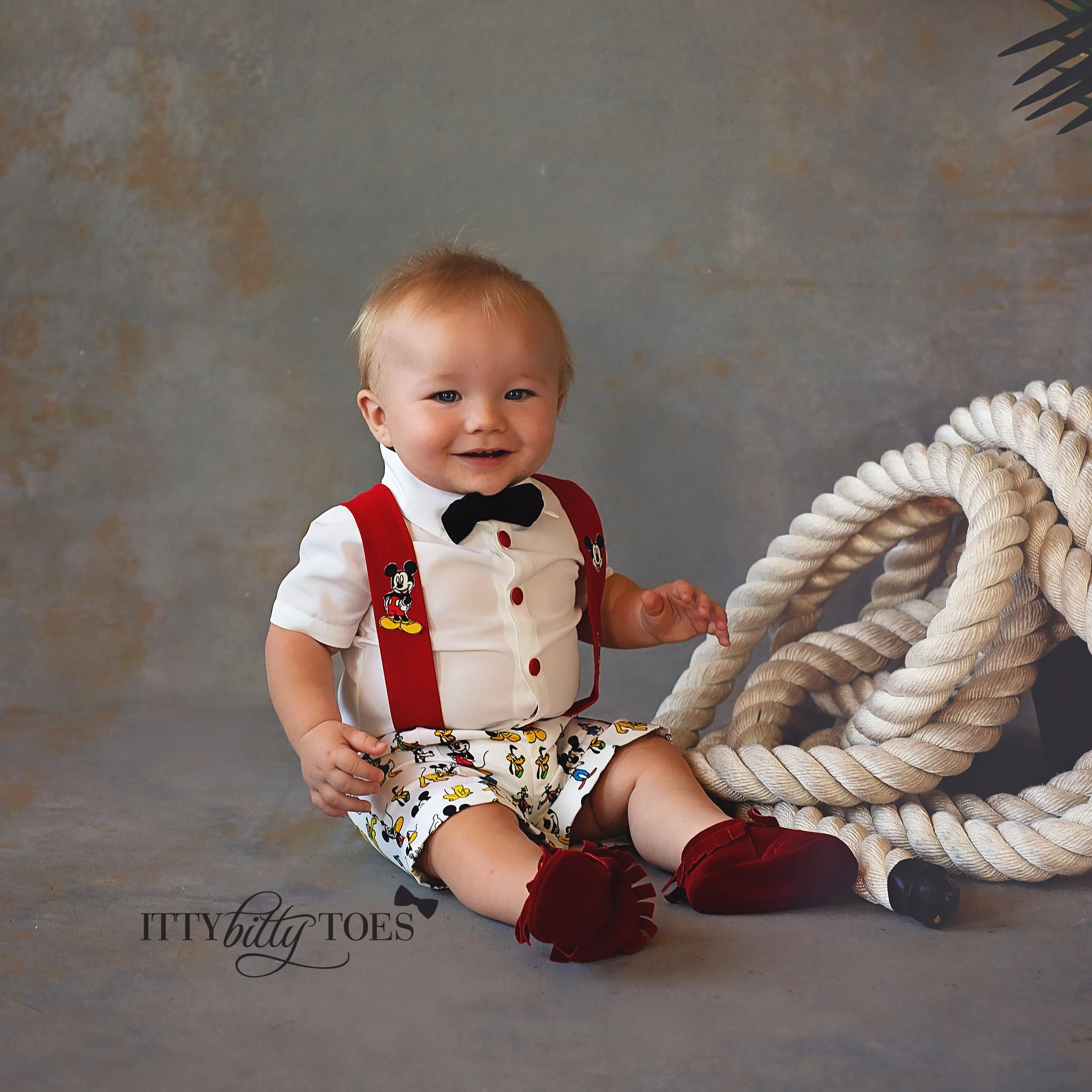 Mickey Mouse Inspired Suspenders Set