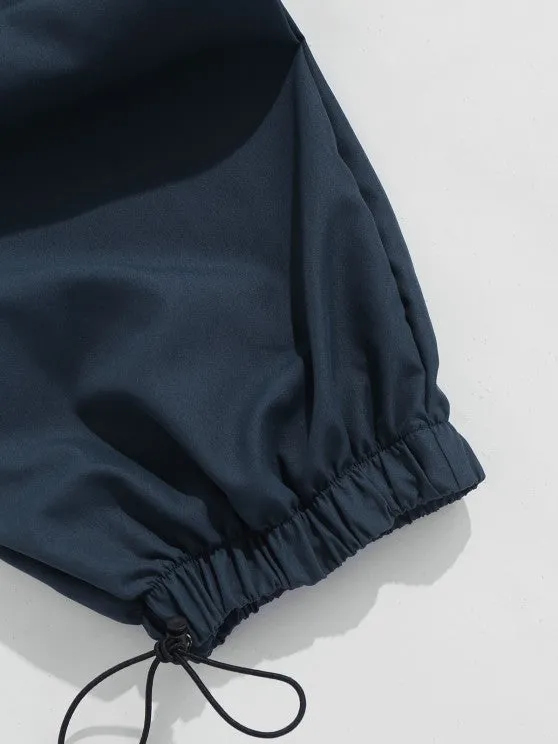 Textured T-Shirt And Loose Cargo Pant