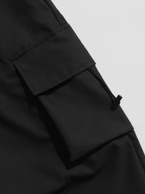 Textured T-Shirt And Loose Cargo Pant