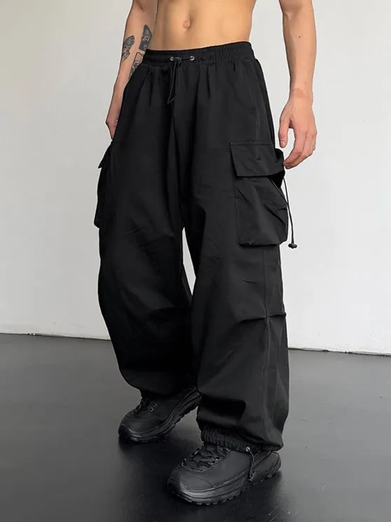 Textured T-Shirt And Loose Cargo Pant