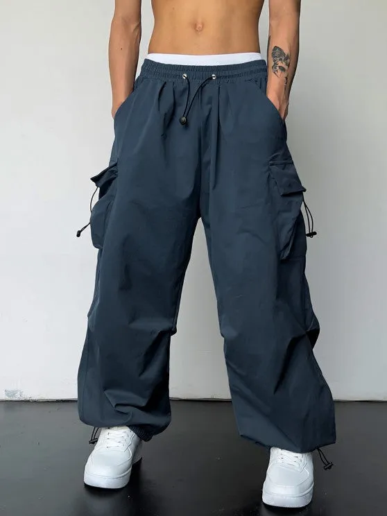 Textured T-Shirt And Loose Cargo Pant
