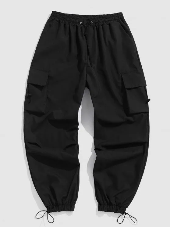 Textured T-Shirt And Loose Cargo Pant