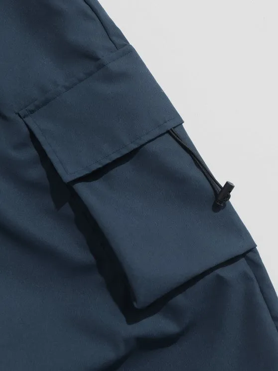 Textured T-Shirt And Loose Cargo Pant