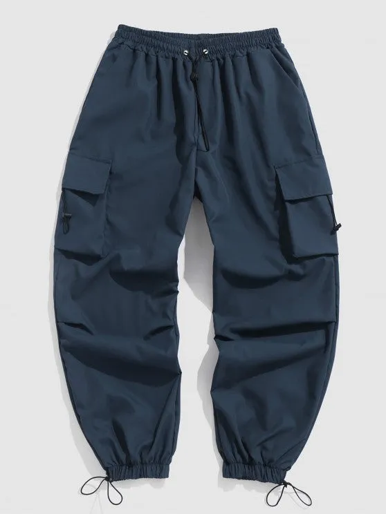 Textured T-Shirt And Loose Cargo Pant