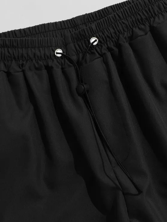 Textured T-Shirt And Loose Cargo Pant