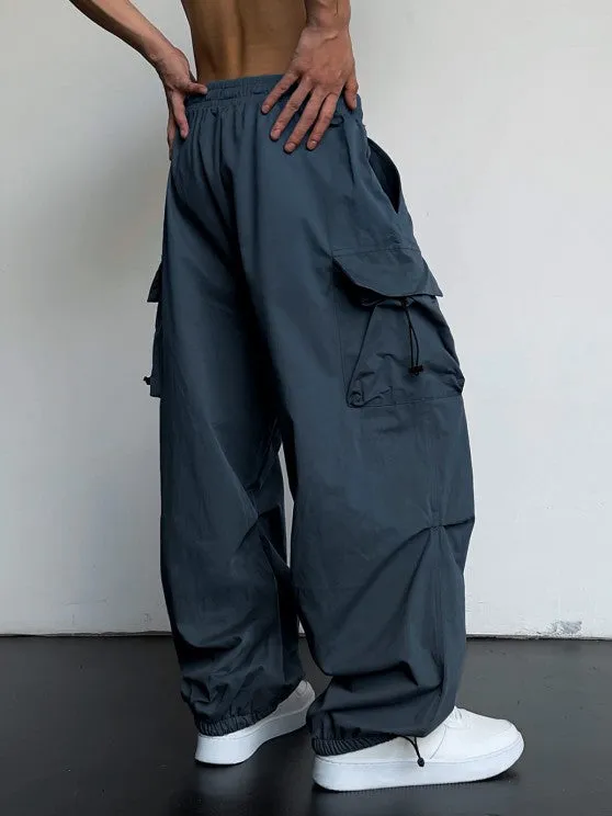 Textured T-Shirt And Loose Cargo Pant