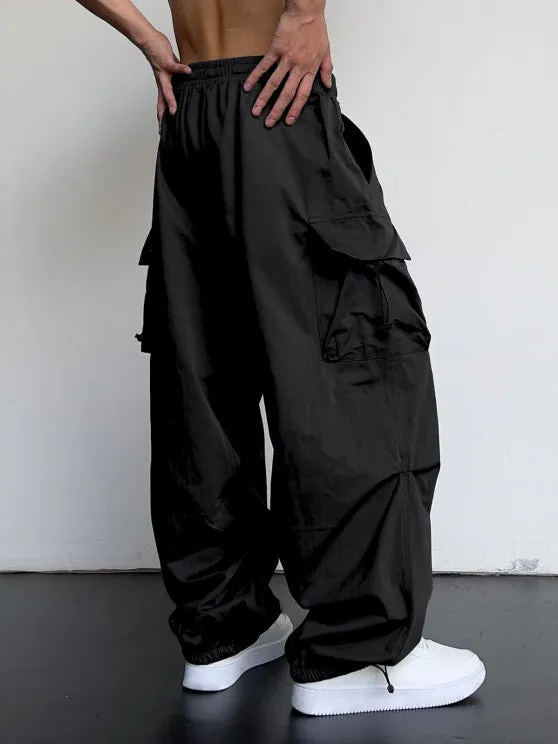 Textured T-Shirt And Loose Cargo Pant