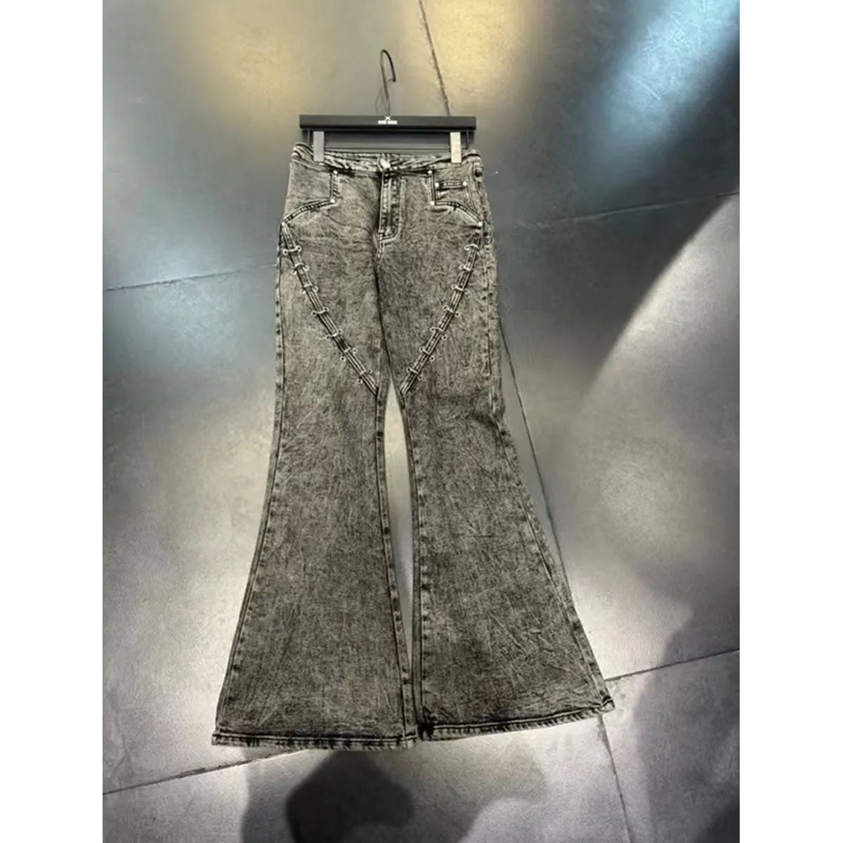 Veep stud denim pants