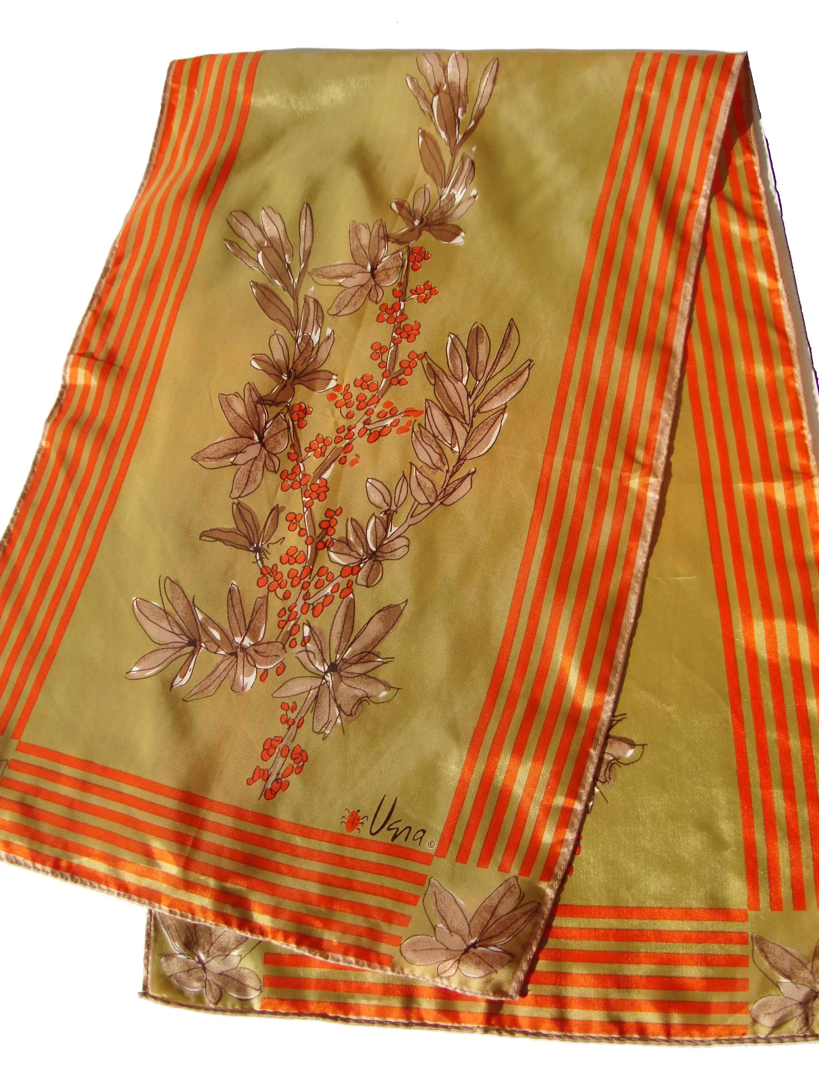 Vintage 60s Vera Scarf Rectangular Floral