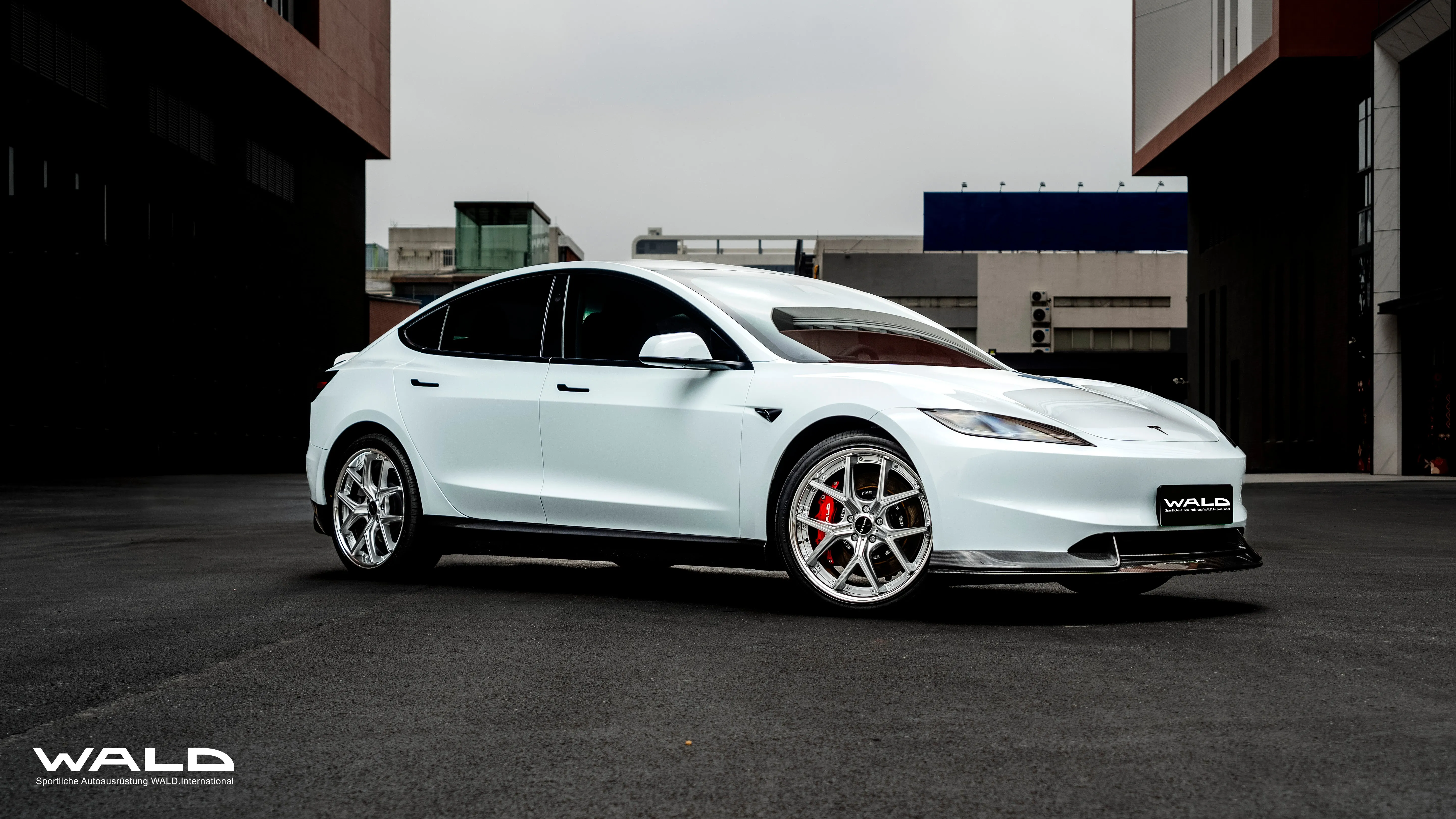 WALD Dry Carbon Fiber Side Skirts for Tesla Model 3 Highland 2023 
