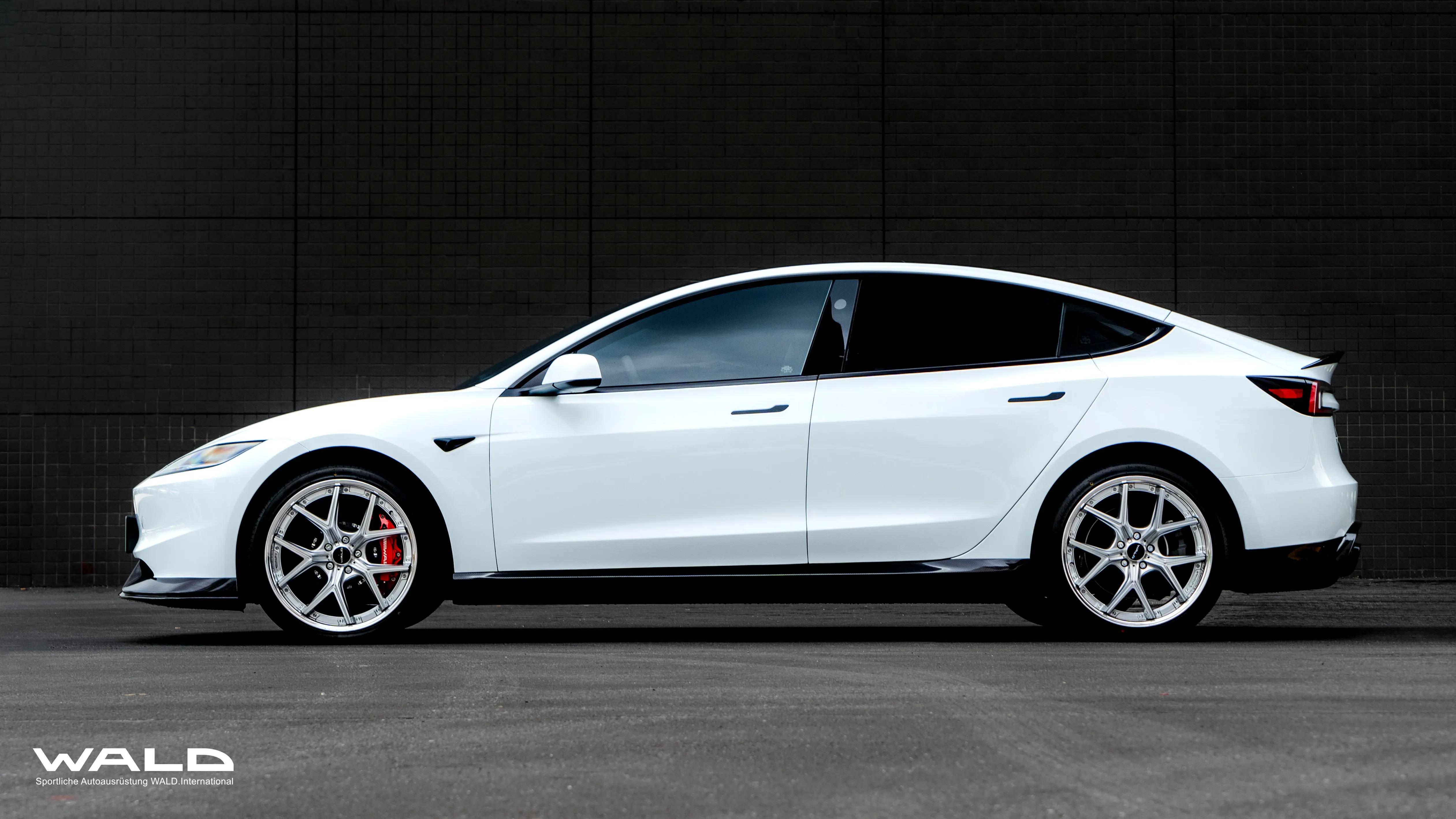 WALD Dry Carbon Fiber Side Skirts for Tesla Model 3 Highland 2023 