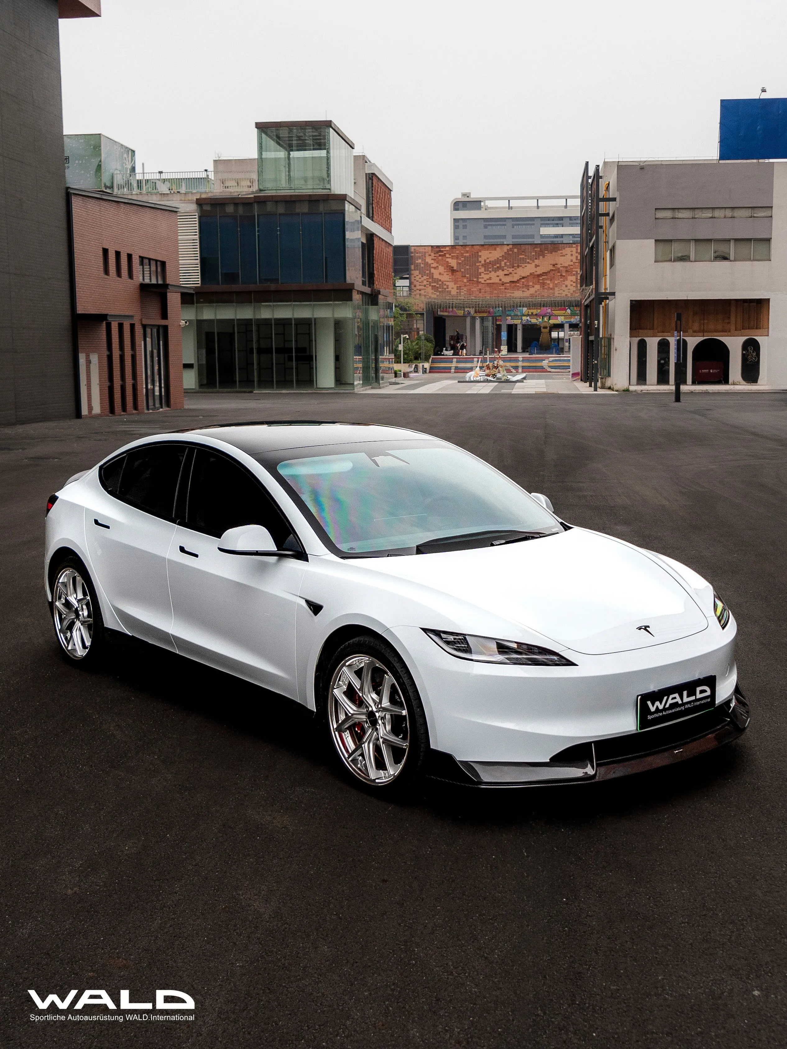 WALD Dry Carbon Fiber Side Skirts for Tesla Model 3 Highland 2023 